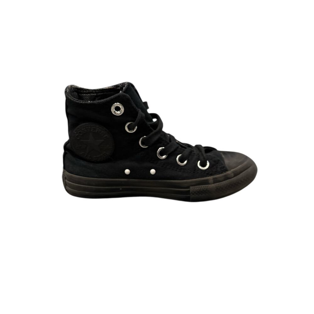 Converse black canvas high tops youth size 11
